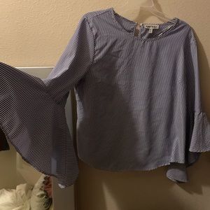 Blue and white shirt